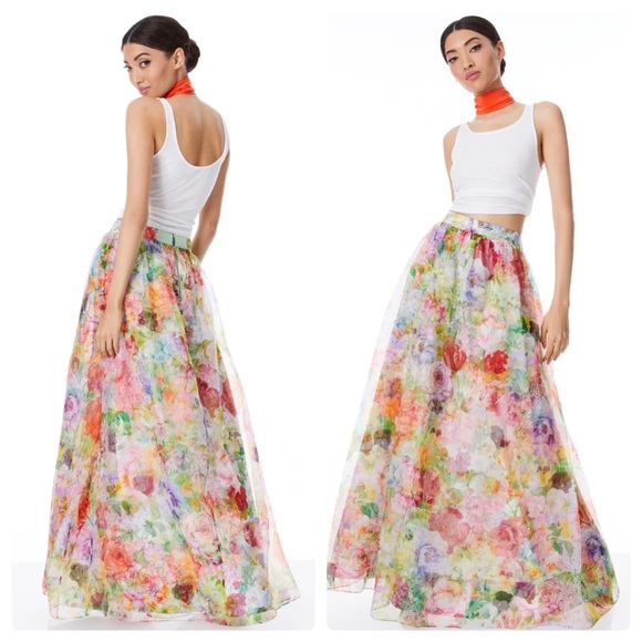 ALICE + OLIVIA Dixie Maxi Skirt - Picture 6 of 17